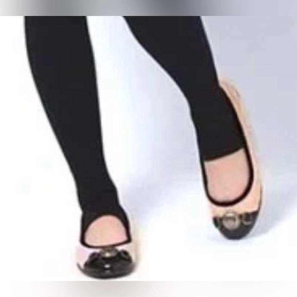 Hunter Black and Beige Quilted Women's Flats - Picture 3 of 7